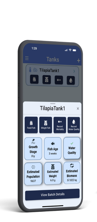 AQUA Water Quality Page - Screenshot of App Image